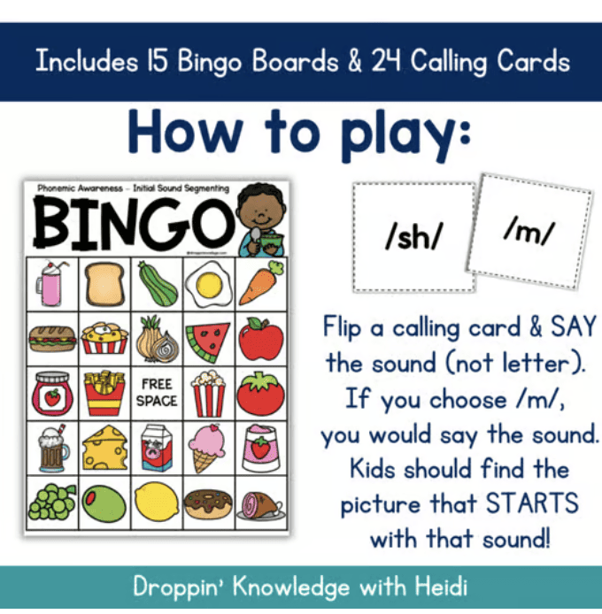 Phonemic Awareness BINGO - BEGINNING SOUNDS - Image 2